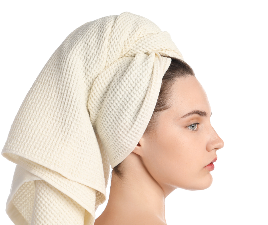 séchage cheveux femme serviette remède naturel cheveux abîmés